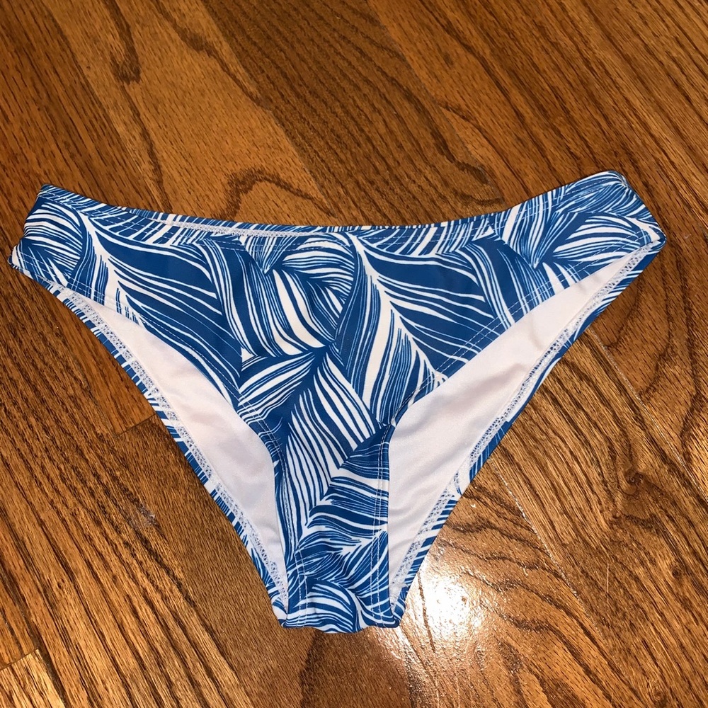 Blue bikini bottoms